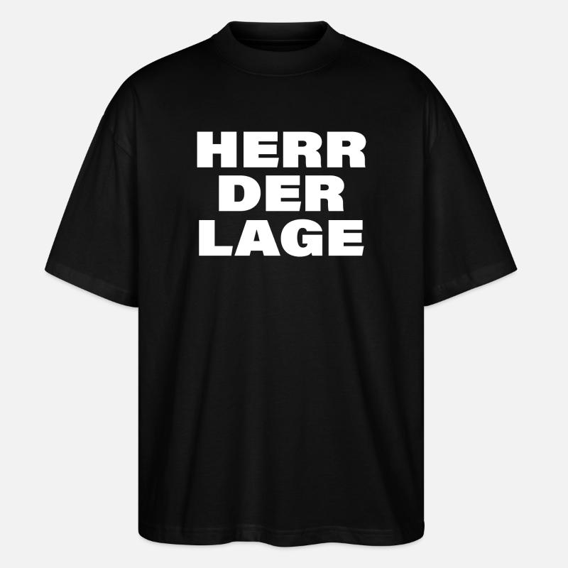 HERR DER LAGE - Stanley/Stella Oversized Unisex Bio T-Shirt Blaster 2.0 - Schwarz