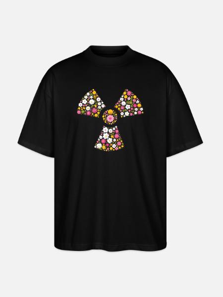 Radioactive Clover Flowers Radio Manip Radiology - Stanley/Stella Oversized Unisex Organic T-shirt Blaster 2.0 - black