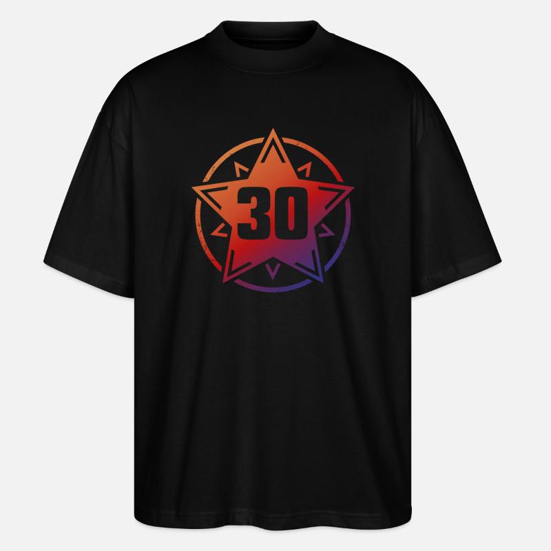 Superstar 30 - Stanley/Stella Oversized Unisex Bio T-Shirt Blaster 2.0 - Schwarz