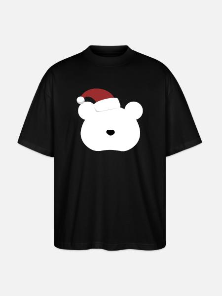 Polar Bear- Christmas edition - Stanley/Stella Oversized Unisex Bio T-Shirt Blaster 2.0 - Schwarz
