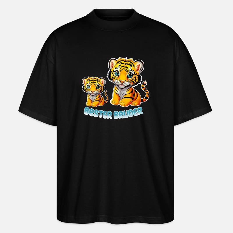 Bester Bruder - Stanley/Stella Oversized Unisex Bio T-Shirt Blaster 2.0 - Schwarz