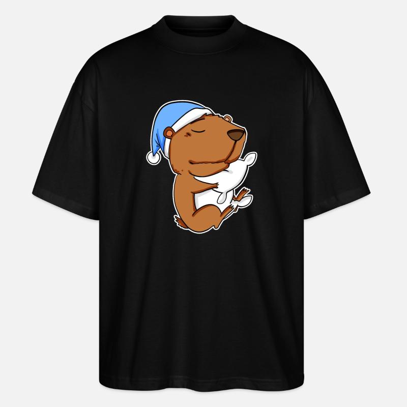 Capybara Capybara Tired Pillow Relax - T-shirt bio Blaster 2.0 coupe oversize Stanley/Stella Unisexe - noir