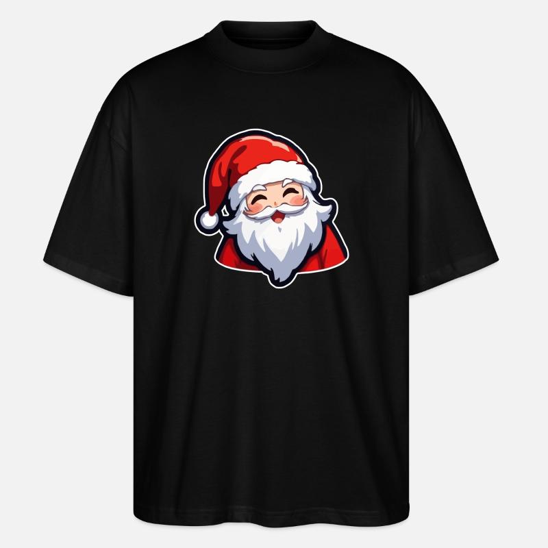 Weihnachtsmann - Stanley/Stella Oversized Unisex Bio T-Shirt Blaster 2.0 - Schwarz