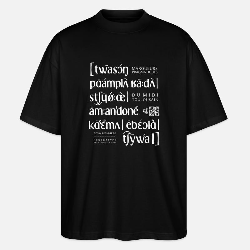 apium - API - T-shirt bio Blaster 2.0 coupe oversize Stanley/Stella Unisexe - noir