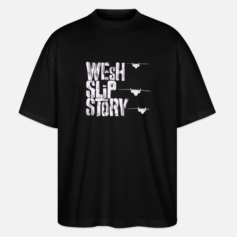Wesh slip story - T-shirt bio Blaster 2.0 coupe oversize Stanley/Stella Unisexe - noir