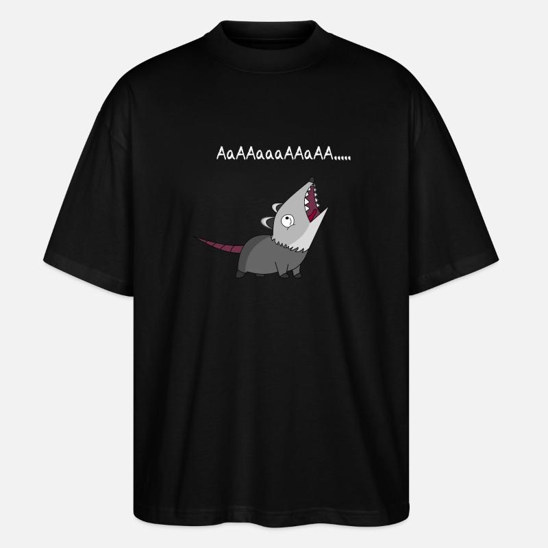Opossum - Stanley/Stella Oversized Unisex Bio T-Shirt Blaster 2.0 - Schwarz