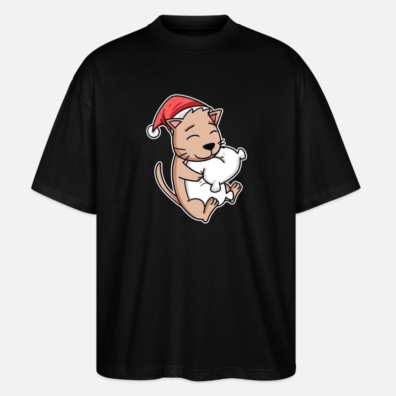 Katze - Stanley/Stella Oversized Unisex Bio T-Shirt Blaster 2.0 - Schwarz