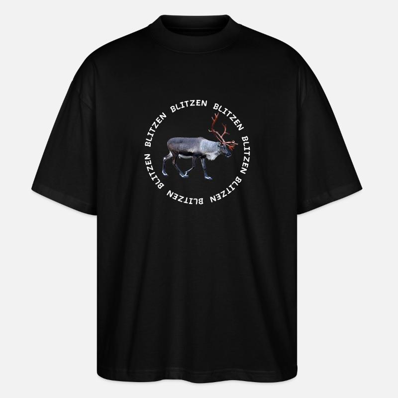 BLITZEN - Stanley/Stella Oversized Unisex Organic T-shirt Blaster 2.0 - black