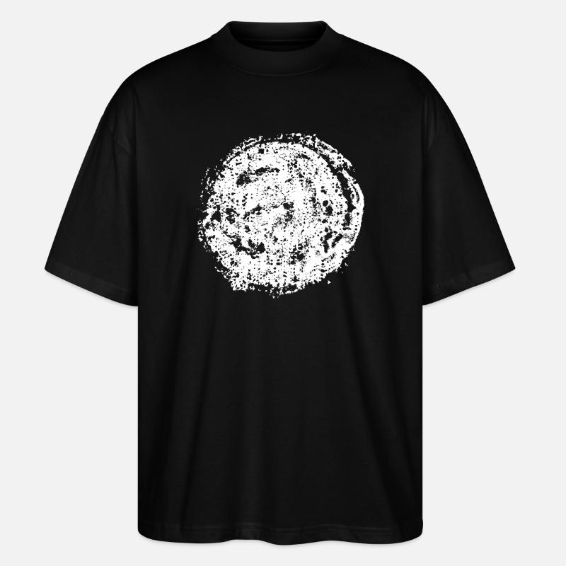 Kreis | Kunst | Mond - Stanley/Stella Oversized Unisex Bio T-Shirt Blaster 2.0 - Schwarz