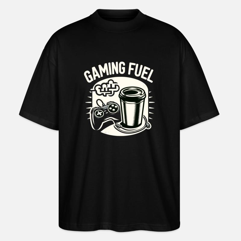 Gaming Fuel Coffee - Stanley/Stella Oversized Unisex Bio T-Shirt Blaster 2.0 - Schwarz