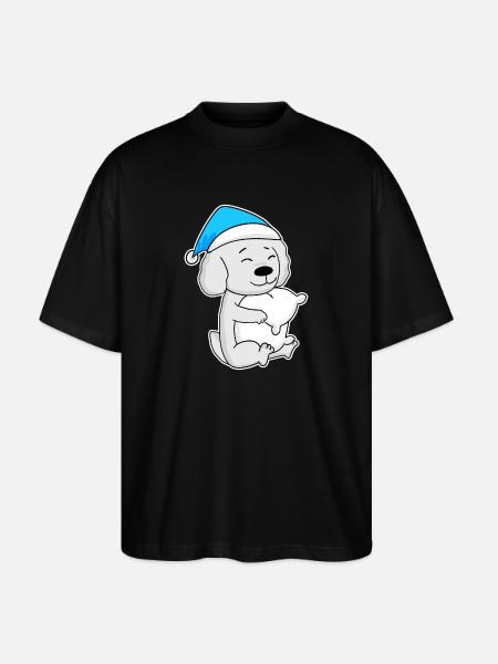 Maltese, Sleeping, Tiredness, Dog - Stanley/Stella Oversized Unisex Organic T-shirt Blaster 2.0 - black