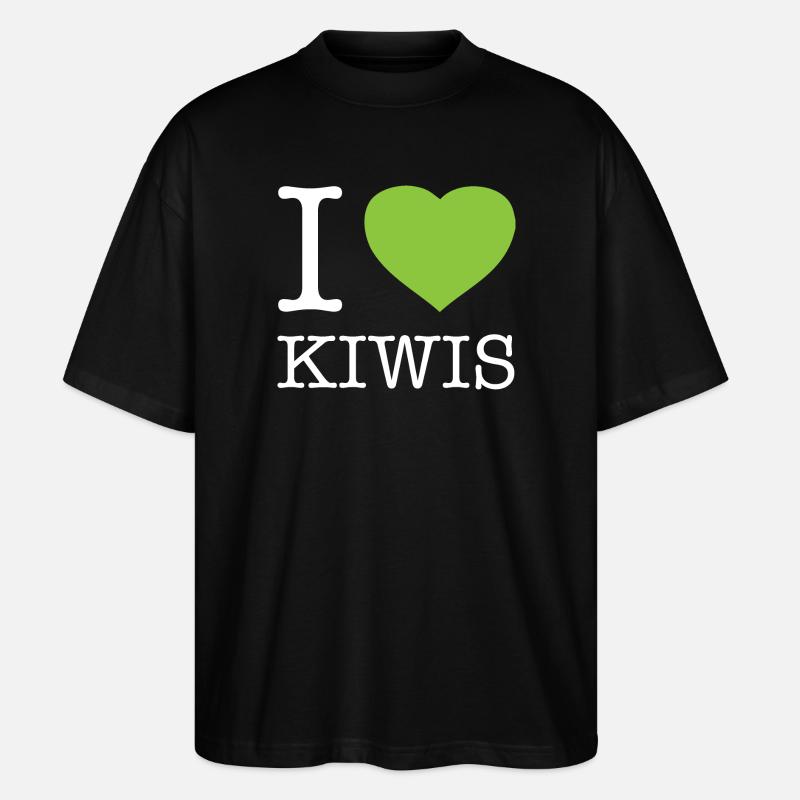 J’ADORE LE KIWI - T-shirt bio Blaster 2.0 coupe oversize Stanley/Stella Unisexe - noir