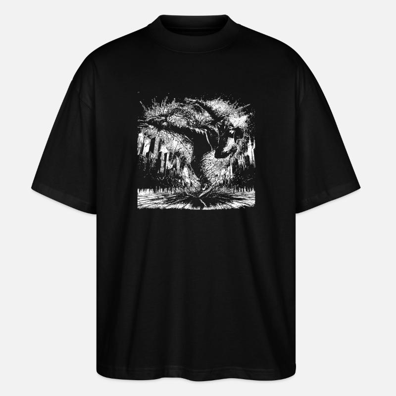 BREAK DANCE - T-shirt bio Blaster 2.0 coupe oversize Stanley/Stella Unisexe - noir