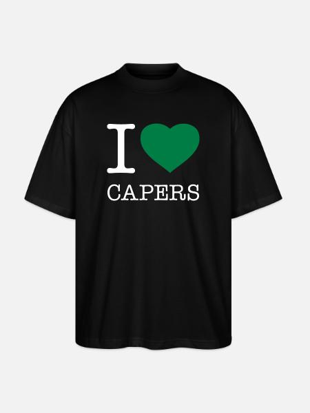 I LOVE CAPERS Kapern - Stanley/Stella Oversized Unisex Organic T-shirt Blaster 2.0 - black