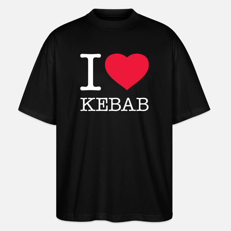 J’ADORE LE KEBAB - T-shirt bio Blaster 2.0 coupe oversize Stanley/Stella Unisexe - noir