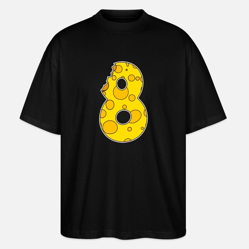 Number 8 Eight - Stanley/Stella Oversized Unisex Organic T-shirt Blaster 2.0 - black