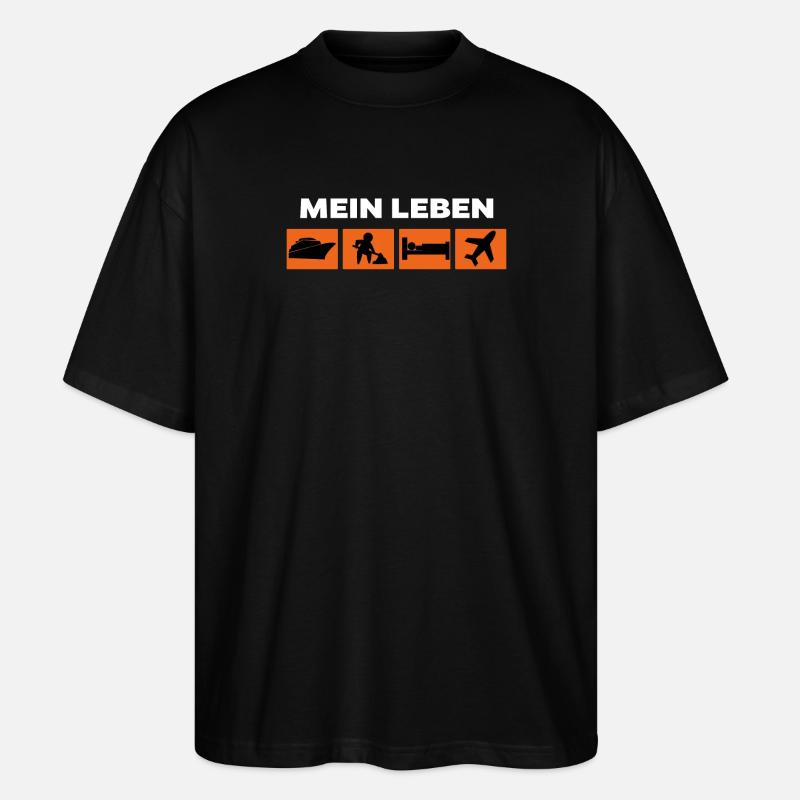 Workaholic Job Statement Karriere Arbeiter - Stanley/Stella Oversized Unisex Bio T-Shirt Blaster 2.0 - Schwarz