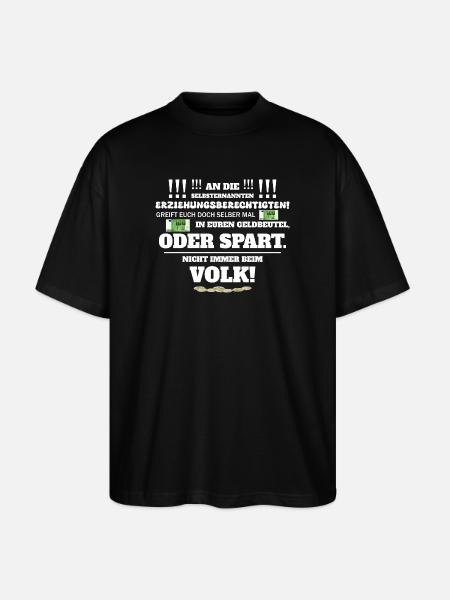 Not always by the people - Stanley/Stella Oversized Unisex Organic T-shirt Blaster 2.0 - black