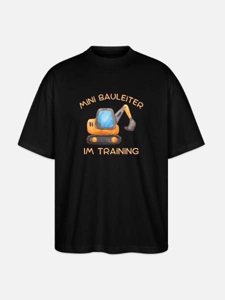 Bauleiter im Training - Stanley/Stella Oversized Unisex Bio T-Shirt Blaster 2.0 - Schwarz