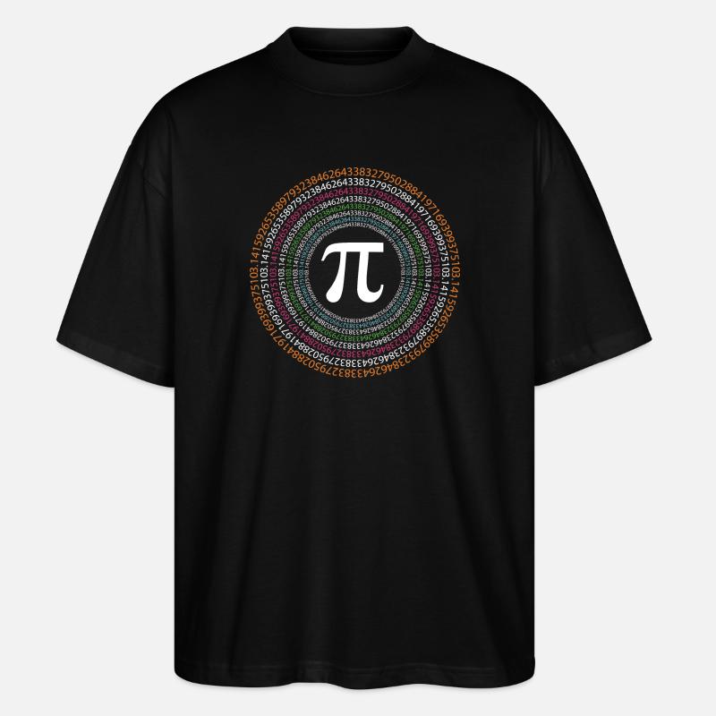 Pi Day - Bonne journée Pi - T-shirt bio Blaster 2.0 coupe oversize Stanley/Stella Unisexe - noir