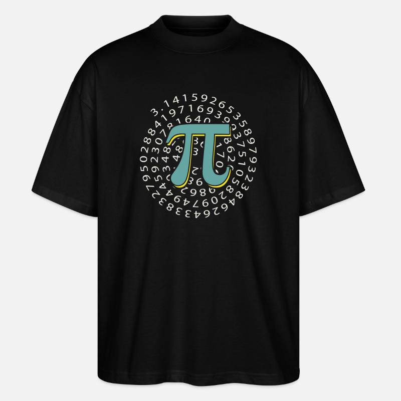Pi Day - Happy Pi Day - Stanley/Stella Oversized Unisex Organic T-shirt Blaster 2.0 - black