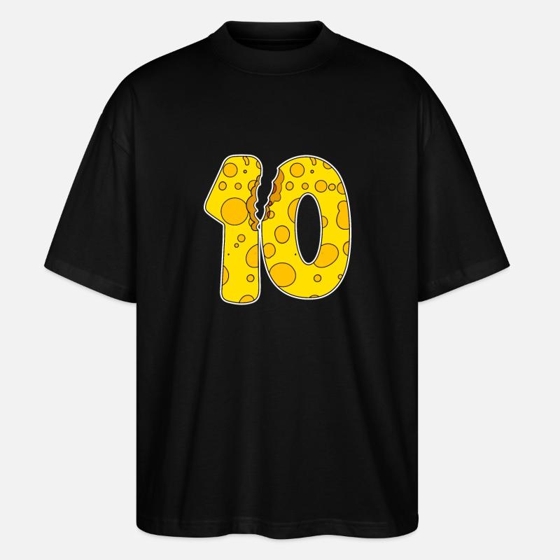 10 ans de Funny Cheese - T-shirt bio Blaster 2.0 coupe oversize Stanley/Stella Unisexe - noir
