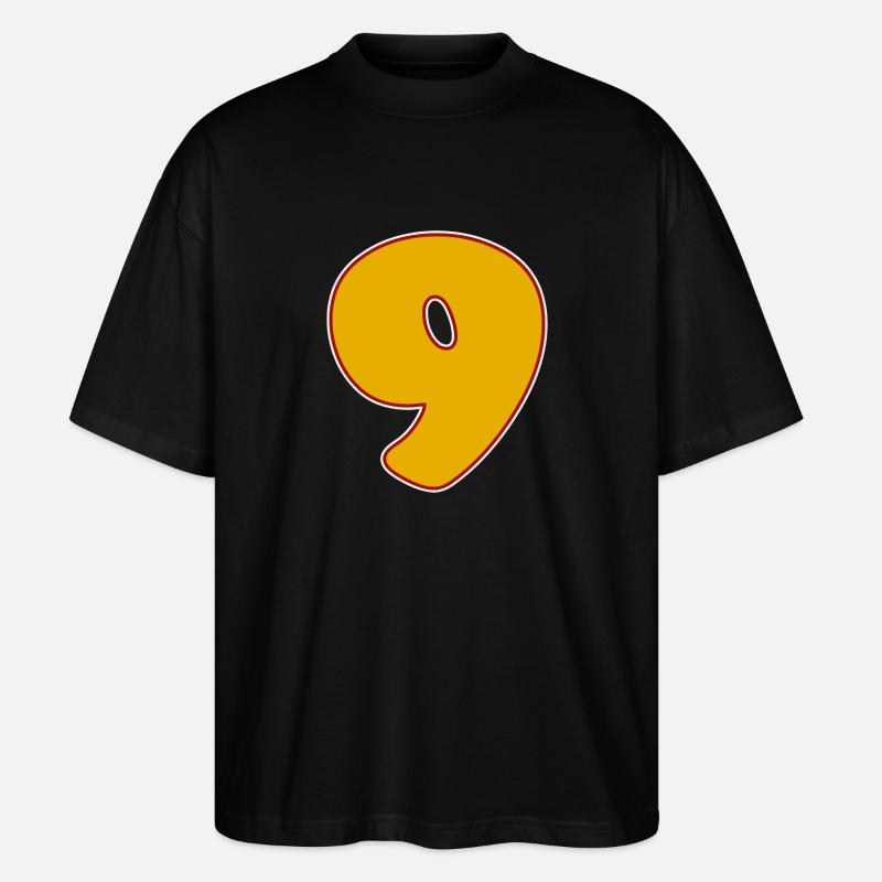 9 - Nine - Stanley/Stella Oversized Unisex Organic T-shirt Blaster 2.0 - black