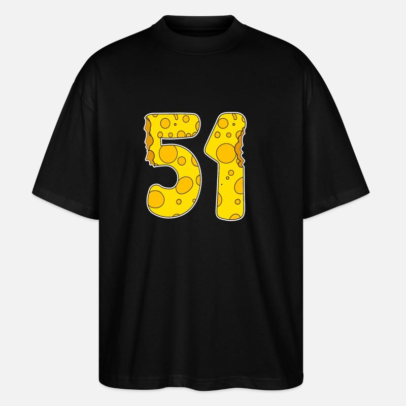 51 ans de Lustig Käse - T-shirt bio Blaster 2.0 coupe oversize Stanley/Stella Unisexe - noir