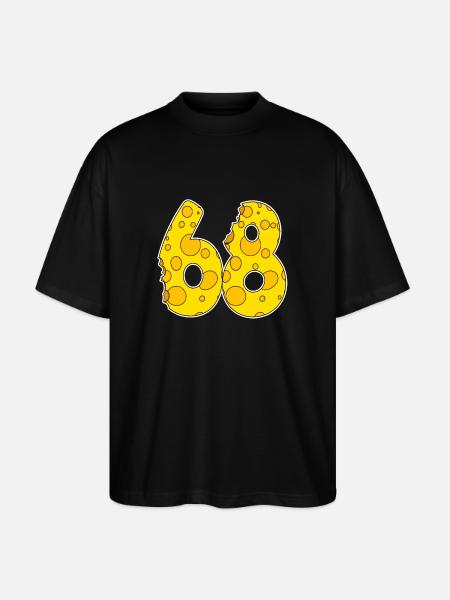 68 years of Lustig Käse - Stanley/Stella Oversized Unisex Organic T-shirt Blaster 2.0 - black