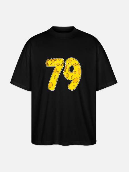 79 years of Lustig Käse - Stanley/Stella Oversized Unisex Organic T-shirt Blaster 2.0 - black