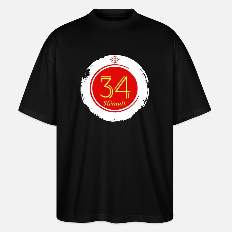 Hérault - Stanley/Stella Oversized Unisex Bio T-Shirt Blaster 2.0 - Schwarz