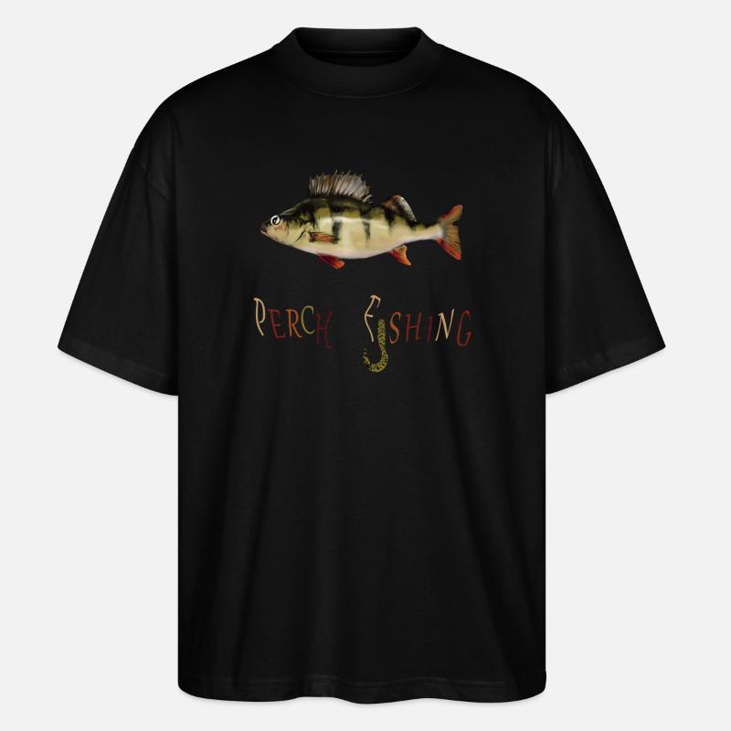 Barsch Angler - Stanley/Stella Oversized Unisex Bio T-Shirt Blaster 2.0 - Schwarz