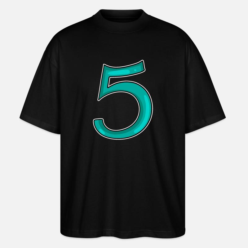 5 - Cinq - T-shirt bio Blaster 2.0 coupe oversize Stanley/Stella Unisexe - noir