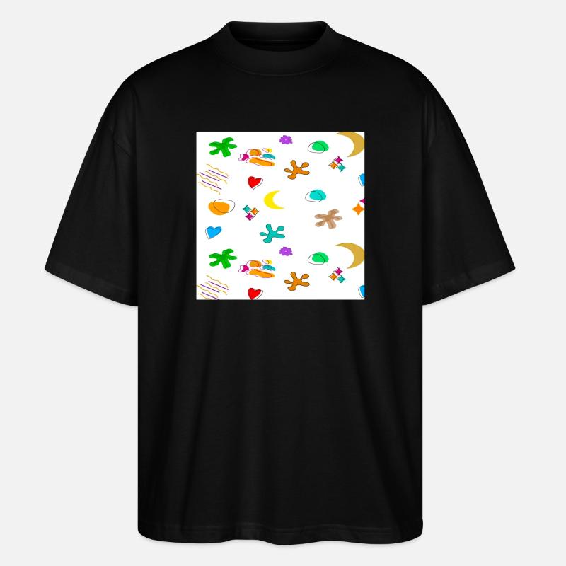 Modèle1 - T-shirt bio Blaster 2.0 coupe oversize Stanley/Stella Unisexe - noir