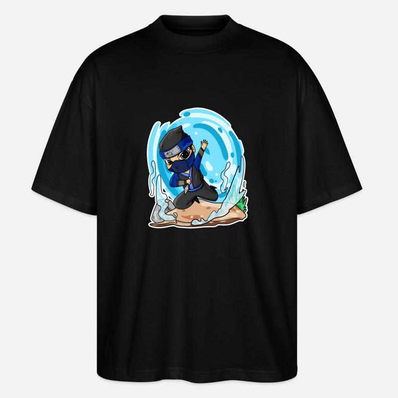 Ninja Motiv - Stanley/Stella Oversized Unisex Bio T-Shirt Blaster 2.0 - Schwarz