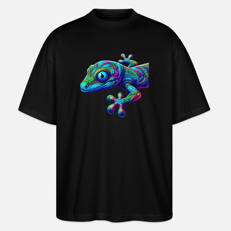 Gecko - T-shirt bio Blaster 2.0 coupe oversize Stanley/Stella Unisexe - noir