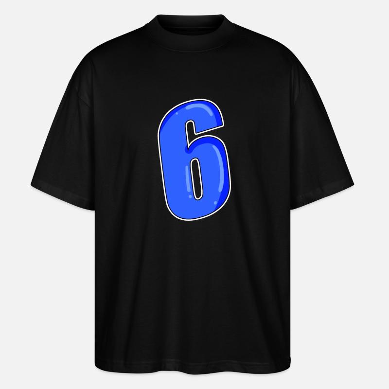 Number 6 Number - Stanley/Stella Oversized Unisex Organic T-shirt Blaster 2.0 - black