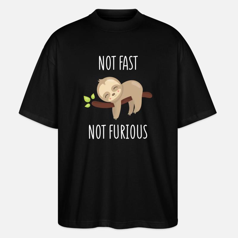 Not Fast, Not Furious - Stanley/Stella Oversized Unisex Organic T-shirt Blaster 2.0 - black