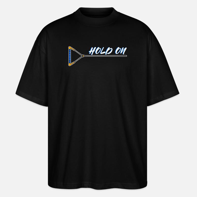 Kitesurfer Statement Wasserski Surfing Wakeboard - Stanley/Stella Oversized Unisex Bio T-Shirt Blaster 2.0 - Schwarz