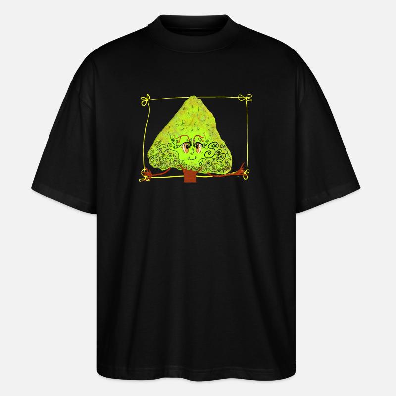 Fantastic Tree with Sprinkles - Stanley/Stella Oversized Unisex Organic T-shirt Blaster 2.0 - black