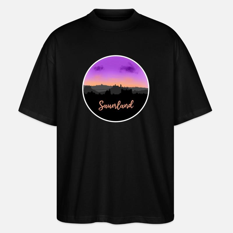 Sauerland Fineline Skyline - T-shirt bio Blaster 2.0 coupe oversize Stanley/Stella Unisexe - noir