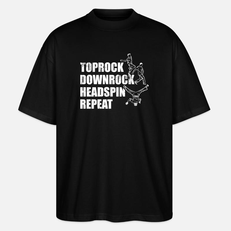 Breakdance Techniques - Stanley/Stella Oversized Unisex Organic T-shirt Blaster 2.0 - black