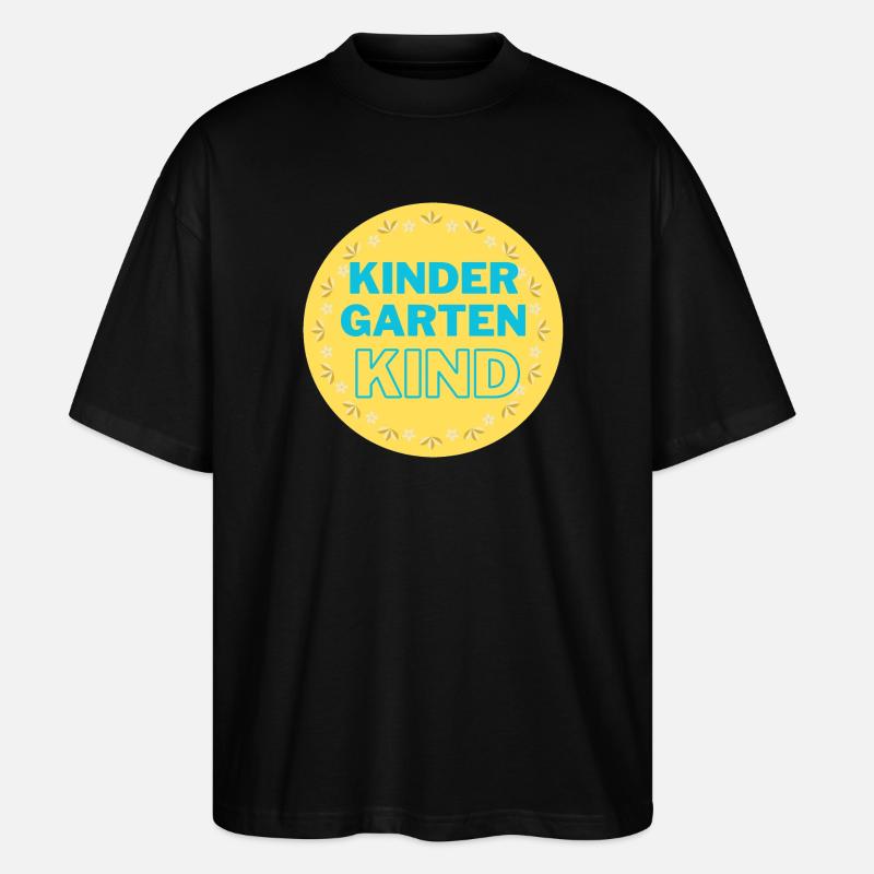 Kindergartenkind - Stanley/Stella Oversized Unisex Bio T-Shirt Blaster 2.0 - Schwarz