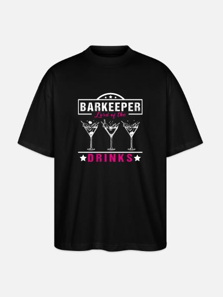 Barkeeper Lord - Stanley/Stella Oversized Unisex Bio T-Shirt Blaster 2.0 - Schwarz