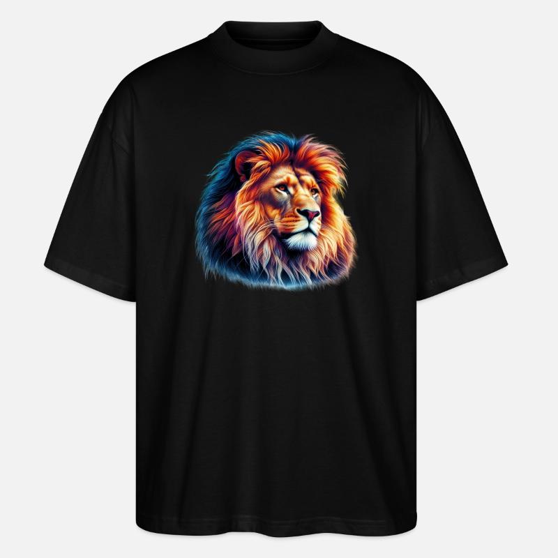 Lion - T-shirt bio Blaster 2.0 coupe oversize Stanley/Stella Unisexe - noir