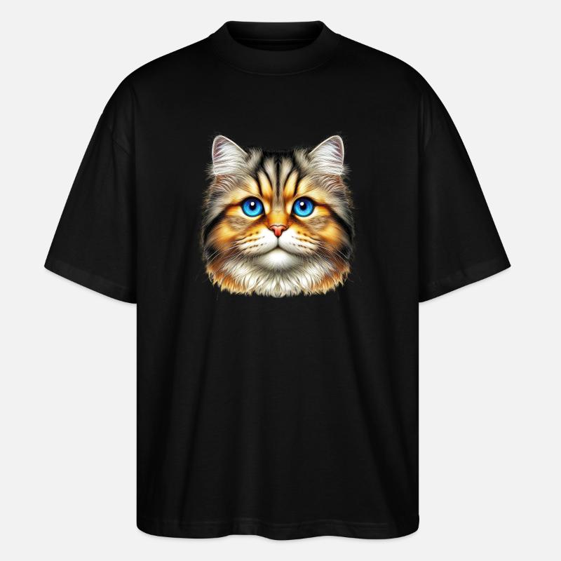 Chat - T-shirt bio Blaster 2.0 coupe oversize Stanley/Stella Unisexe - noir