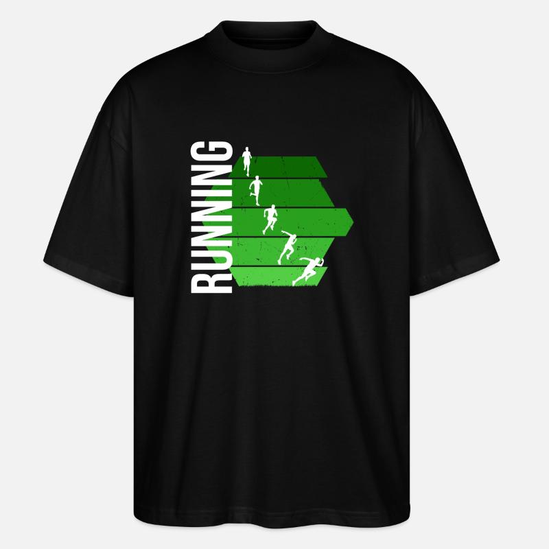 Running - Stanley/Stella Oversized Unisex Bio T-Shirt Blaster 2.0 - Schwarz