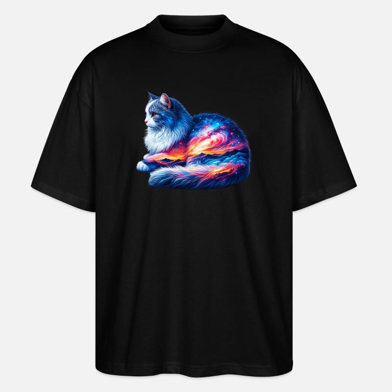 Chat - T-shirt bio Blaster 2.0 coupe oversize Stanley/Stella Unisexe - noir