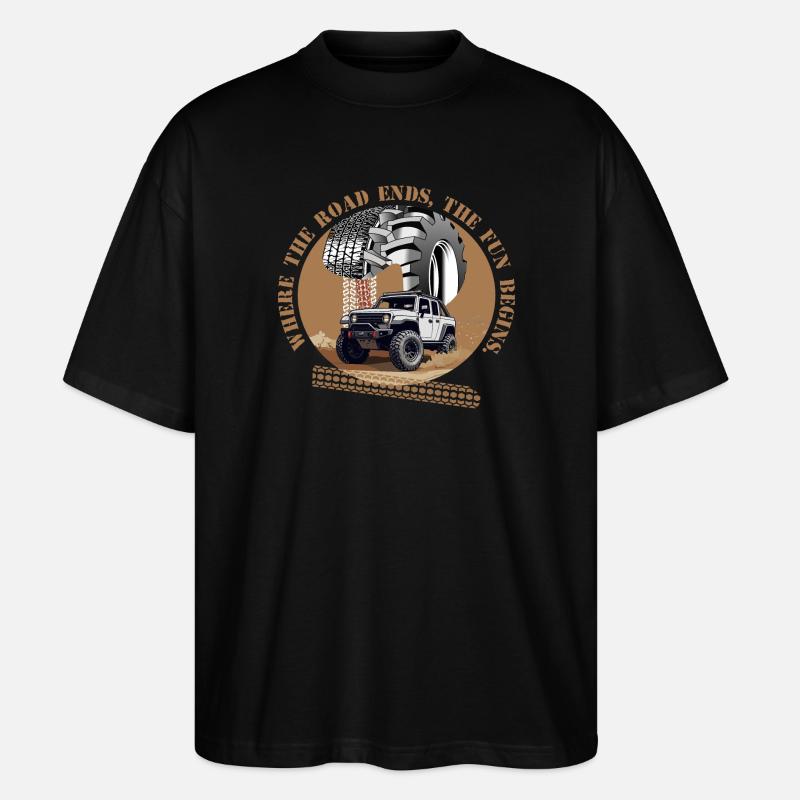 Off-Road Driver - Stanley/Stella Oversized Unisex Organic T-shirt Blaster 2.0 - black