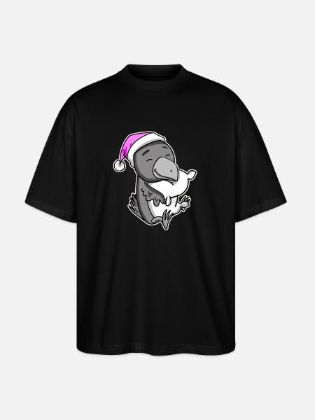 Crow Tired Sleeping Sleeping Girl - Stanley/Stella Oversized Unisex Organic T-shirt Blaster 2.0 - black